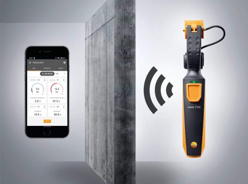 0560 2115 02 4 testo 115i - Clamp thermometer operated via smartphone