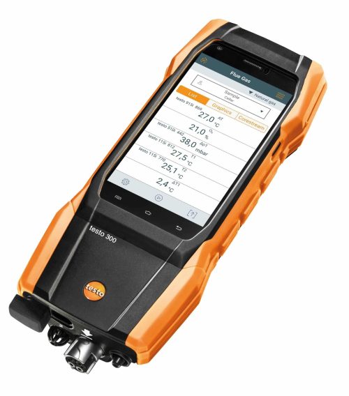 0564 3004 84 2 testo 300 Longlife kit with printer - flue gas analyser (O2, CO H2-compensated up to 30,000 ppm, NO)