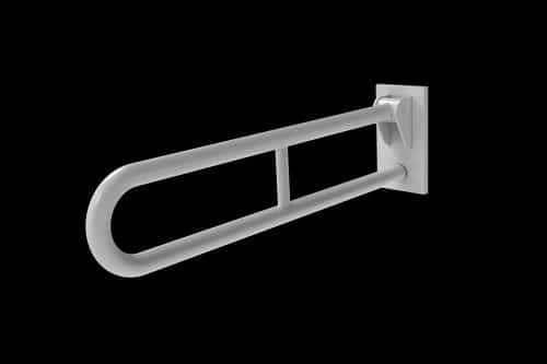 105SC WH scaled Friction hinged rail, stainless steel, concealed fixing, 800mm