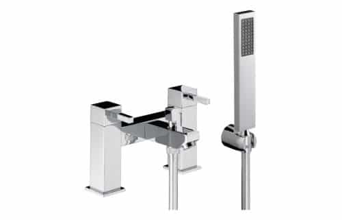 Abode Zeal Deck Mounted Bath Shower Mixer with Shower Handset - Chrome