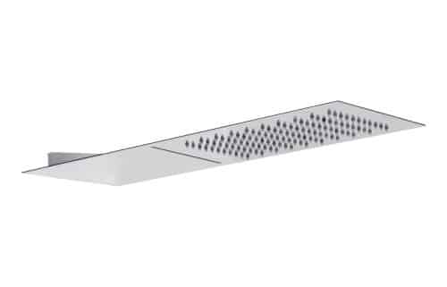 Abode Storm Slimline 3mm Wall Mounted Waterfall Showerhead - St/Steel