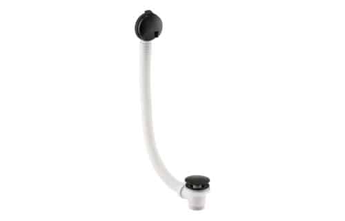 Abode Euphoria Bath Overflow Filler & Clicker Waste - Matt Black