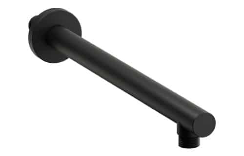 Abode Euphoria Wall Mounted Circular Shower Arm - Matt Black