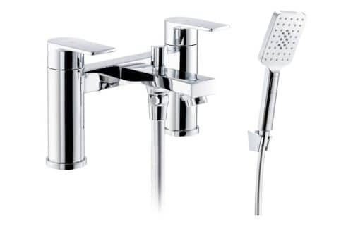 Abode Aquip Deck Mounted Bath Shower Mixer - Chrome