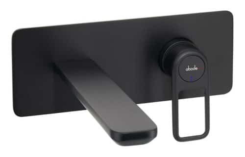 Abode Levarto Wall Mounted Basin/Bath Mixer - Matt Black
