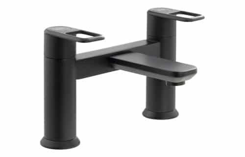 Abode Levarto Deck Mounted Bath Filler - Matt Black