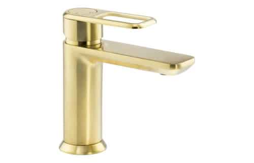 Abode Levarto Basin Mixer - Brushed Brass