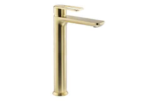 Abode Levarto Tall Basin Mixer - Brushed Brass