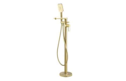 Abode Levarto Floor Standing Bath Shower Mixer - Brushed Brass