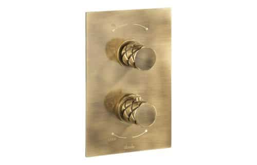 Abode Kite Concealed Shower (2 Exit) - Antique Brass