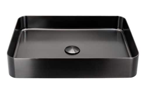 Abode Iox 500x350mm Tablet Steel Basin - PVD Black