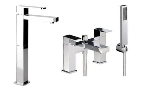 Abode Fervour Pack Offer 4 (Tall Basin Mixer & Bath/Shower Mixer) - Chrome