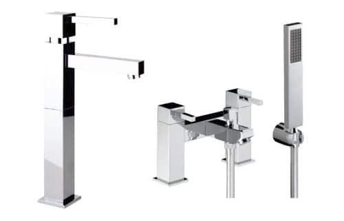 Abode Zeal Pack Offer 4 (Tall Basin Mixer & Bath/Shower Mixer) - Chrome