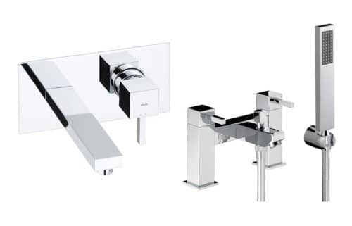 Abode Zeal Pack Offer 6 (Wall Mounted Basin Mixer & Bath/Shower Mixer) - Chrome