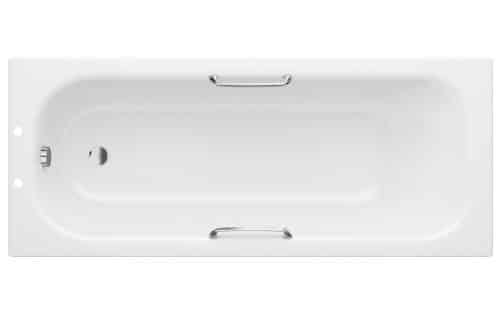 Steel Single End 1700x700x500mm 2TH Bath with Grips & Anti-slip