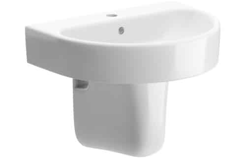 Yukon 555x430mm 1TH Basin & Semi Pedestal