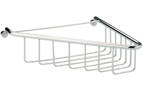 Red 1-Tier Corner Shower Caddy - Chrome