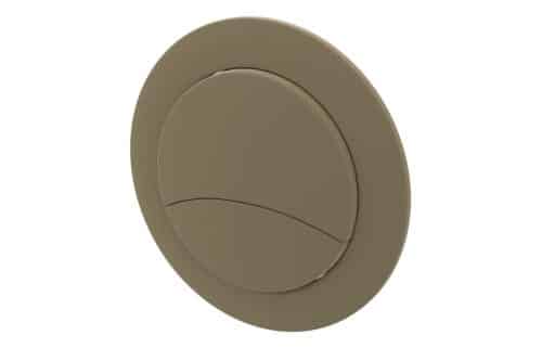 Dual Push Button Cover (Rod) - Brushed Brass