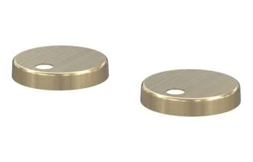 Benue Toilet Seat Cover Caps - Brushed Brass