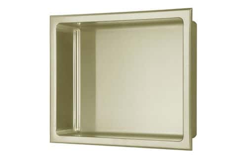 305x360mm Bathroom Niche - Brushed Brass
