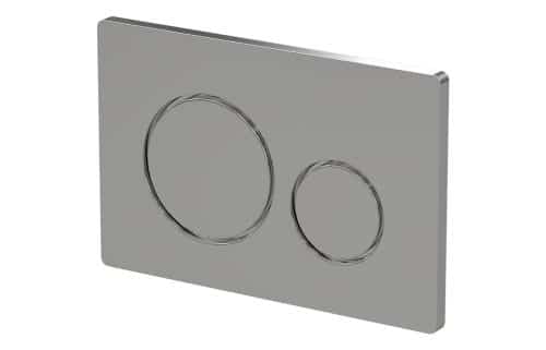Round Push Button Flushplate - Chrome