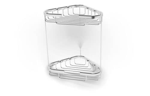 Kara 2-Tier Storage Basket - Chrome