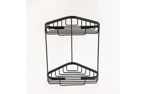 Kara 2-Tier Storage Basket - Black