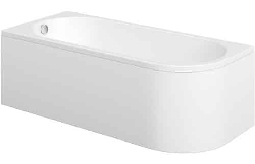 Ayers J Shape 1500x725x600mm 0TH Bath w/Legs (LH)