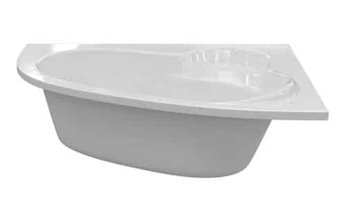 Redeemer 1500x950x600mm 0TH Offset Corner Bath w/Legs (RH)