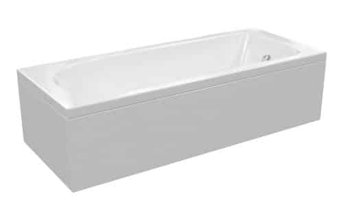 Shard D Shape Single End 1700x700x550mm 2TH Bath w/Legs