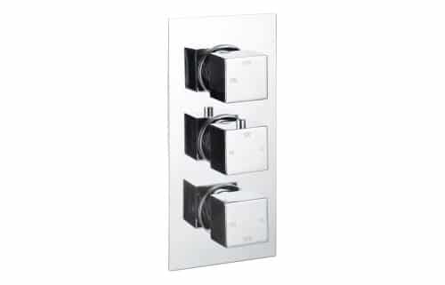 Yosemite Thermostatic Three Outlet Triple Shower Valve - Chrome