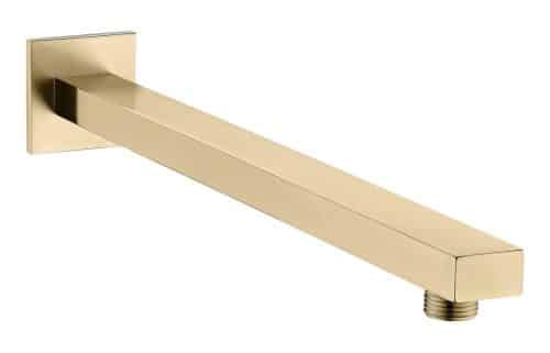 Yosemite 350mm Square Shower Arm - Brushed Brass