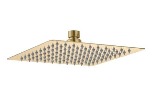 Yosemite 200mm Square Ultraslim Showerhead - Brushed Brass