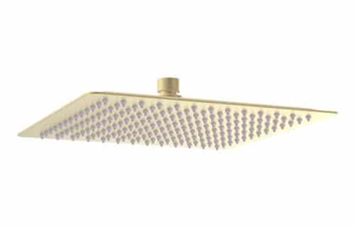 Yosemite 250mm Square Ultraslim Showerhead - Brushed Brass