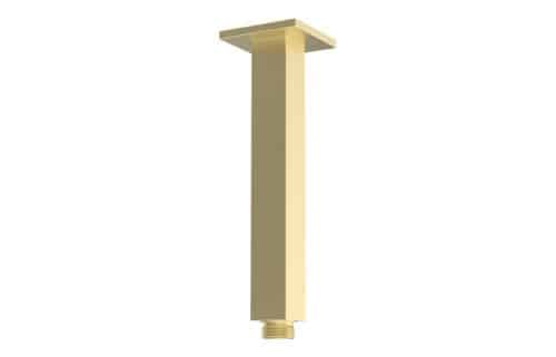 Yosemite 180mm Square Ceiling Arm - Brushed Brass