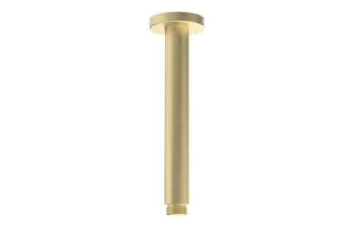 Gullfoss 180mm Round Ceiling Arm - Brushed Brass
