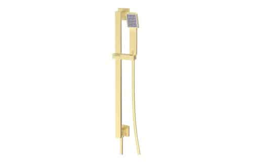 Yosemite Square Riser Rail Kit w/Elbow & Handset - Brushed Brass