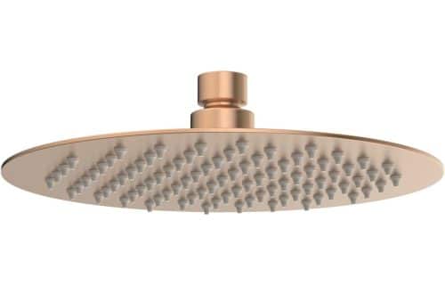 Gullfoss 200mm Round Ultraslim Showerhead - Brushed Bronze