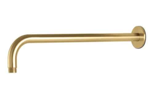 Vema Tiber 400mm Shower Arm - Brushed Brass