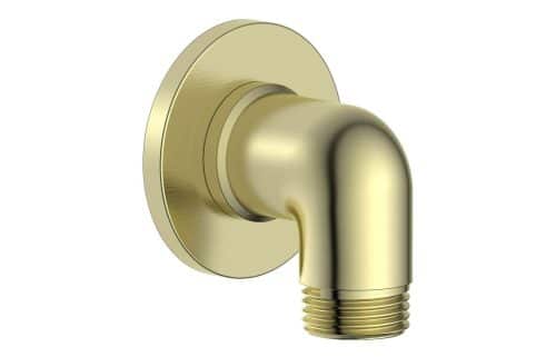 Kalambo Traditional Wall Outlet Elbow - Brushed Brass
