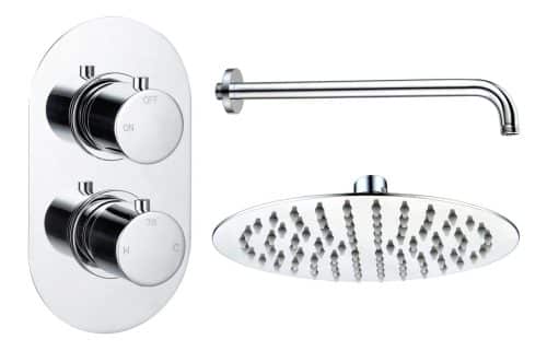 Gullfoss Round Shower Valve & Kit Pack 1 - Chrome