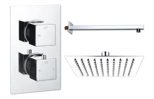Yosemite Square Shower Valve & Kit Pack 1 - Chrome