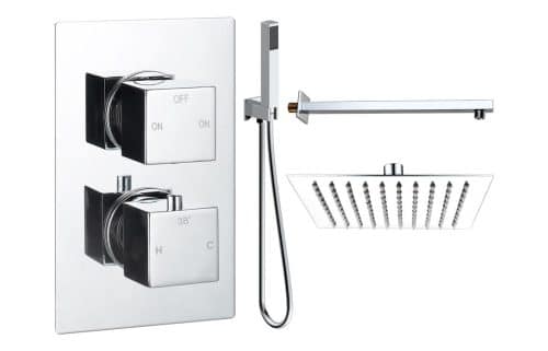 Yosemite Square Shower Valve & Kit Pack 4 - Chrome