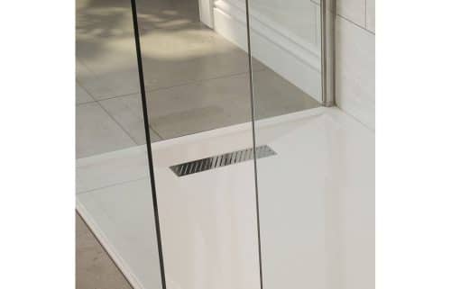 Linear Tray Waste & Cover - Chrome