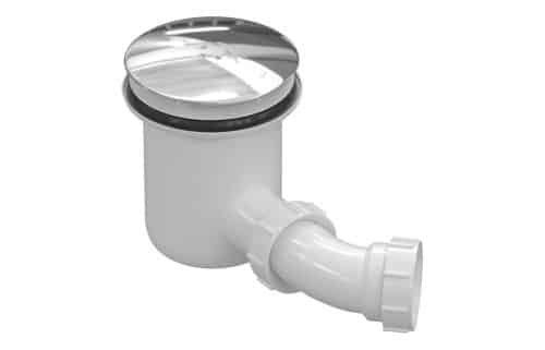 Low Profile Tray Waste & Cover - Chrome