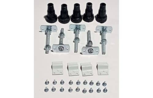 //2Go 45mm Low Profile Riser Set for 800/900mm Quadrant Trays - White