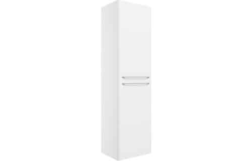 Dingli 454mm Wall Hung 2 Door Tall Unit - White Gloss