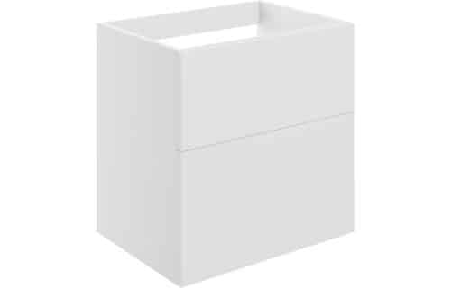 Horseshoe Bend 590mm Wall Hung 2 Drawer Basin Unit (No Top) - Matt White