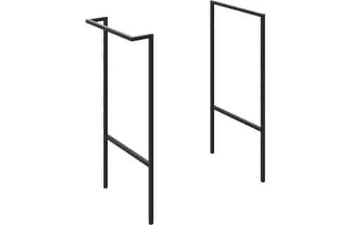 Horseshoe Bend Optional Frame with Integrated Towel Rail - Matt Black