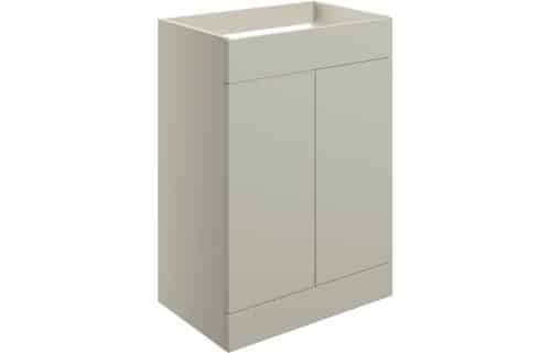 Horseshoe Bend 590mm Floor Standing 2 Door Basin Unit (No Top) - Matt Latte